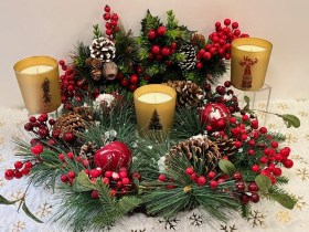 Χριστουγεννιάτικη χρυσή τριλογία ποτηριών4